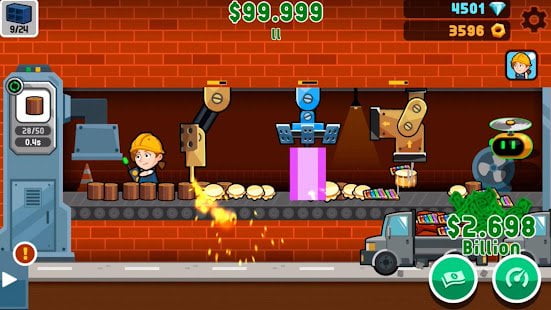 Factory Inc Cheat Codes (Money, Gems)