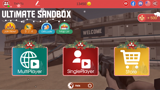Ultimate Sandbox Mod Online Gift Codes (Dashbit Interactive)
