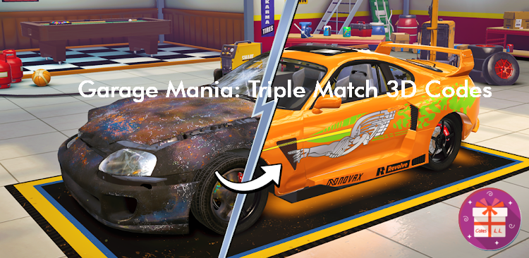 Garage Mania Triple Match 3D Codes (Alda Games)
