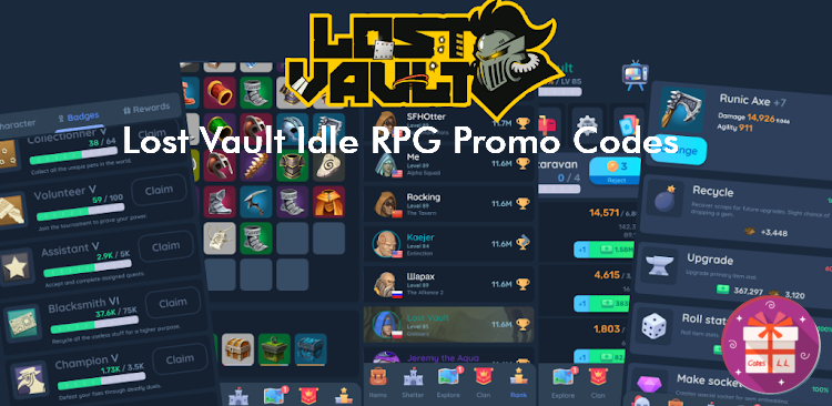 Lost Vault Idle RPG Codes (Vaultomb)