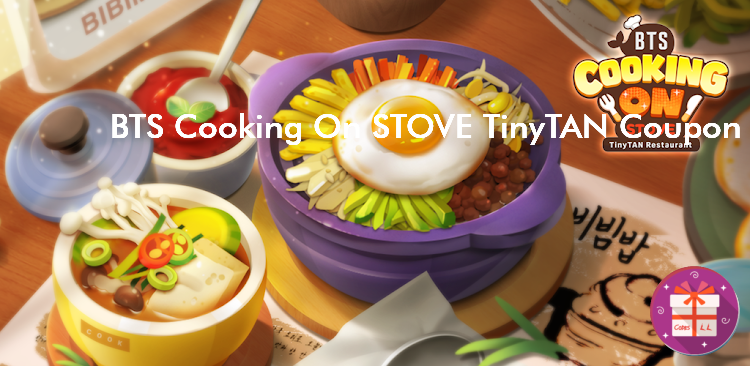 BTS Cooking On STOVE TinyTAN Codes (Smilegate Holdings, Inc)